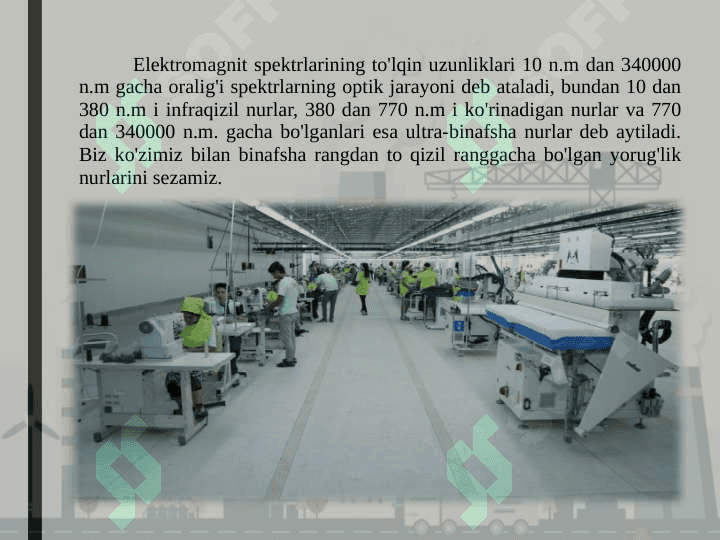 SANOAT KORXONALARINI YORITISH 3