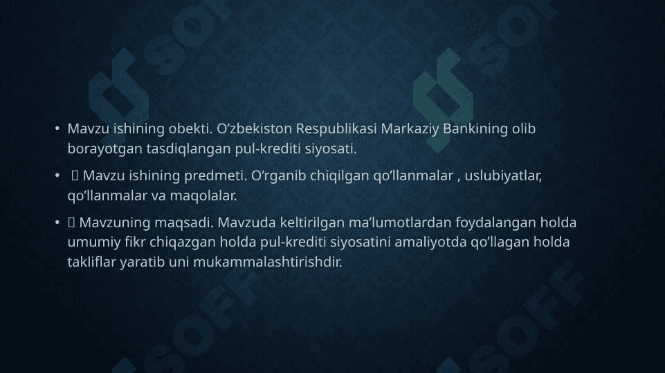 PUL-KREDIT SIYOSATI 5