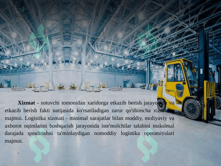 Logistikada servis xizmati 4