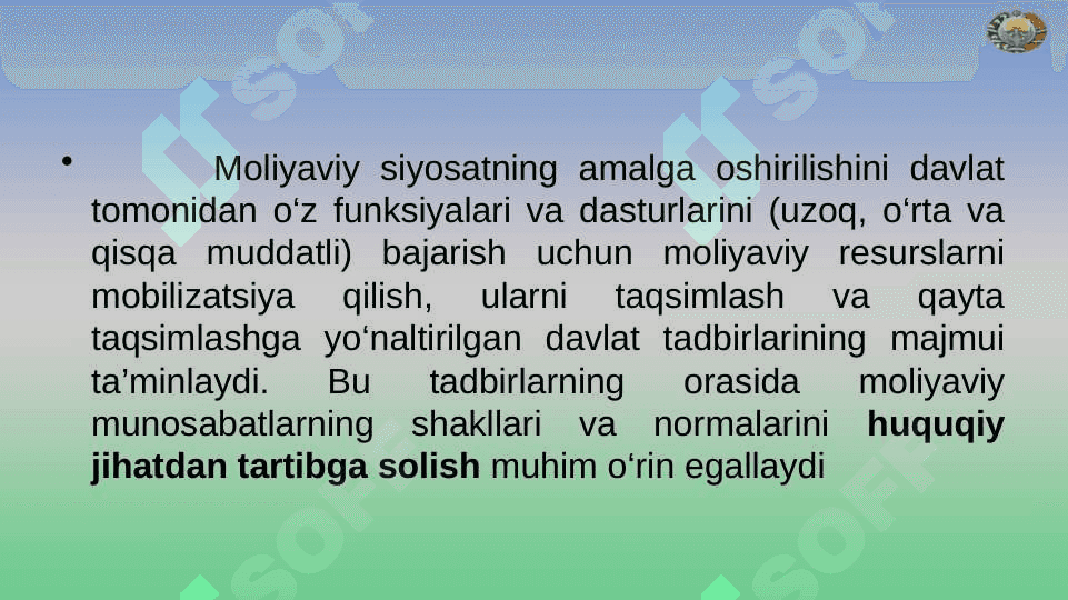Moliyaviy siyosat 8