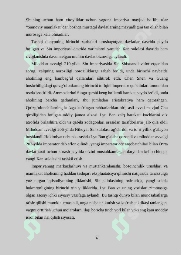 Xan sulolasi davrida Xitoy 6