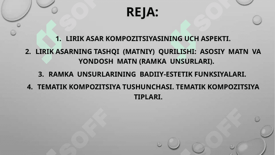 Lirik asar kompozitsiyasi 2