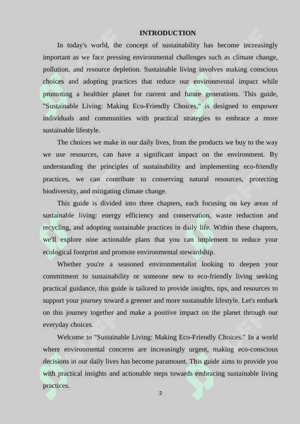 SUSTAINABLE LIVING MAKING ECO-FRIENDLY CHOICES 2