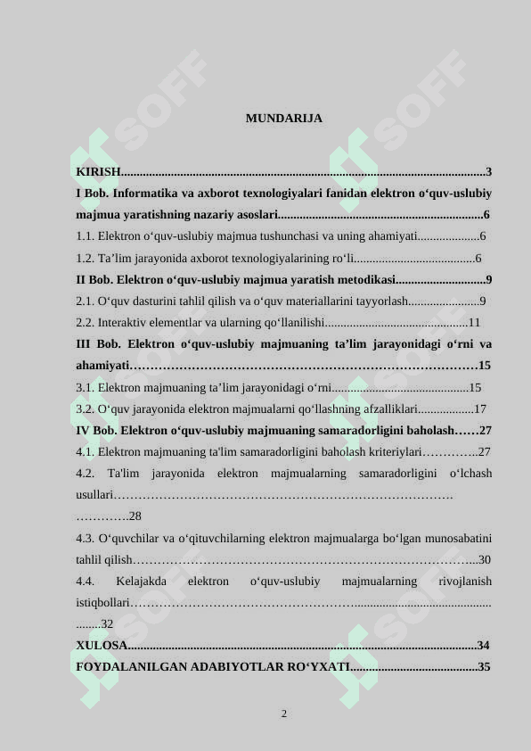 10-SINF INFORMATIKA VA AXBOROT TEXNOLOGIYALARI FANIDAN ELEKTRON O‘QUV-USLUBIY MAJMUA YARATISH METODIKASI 2