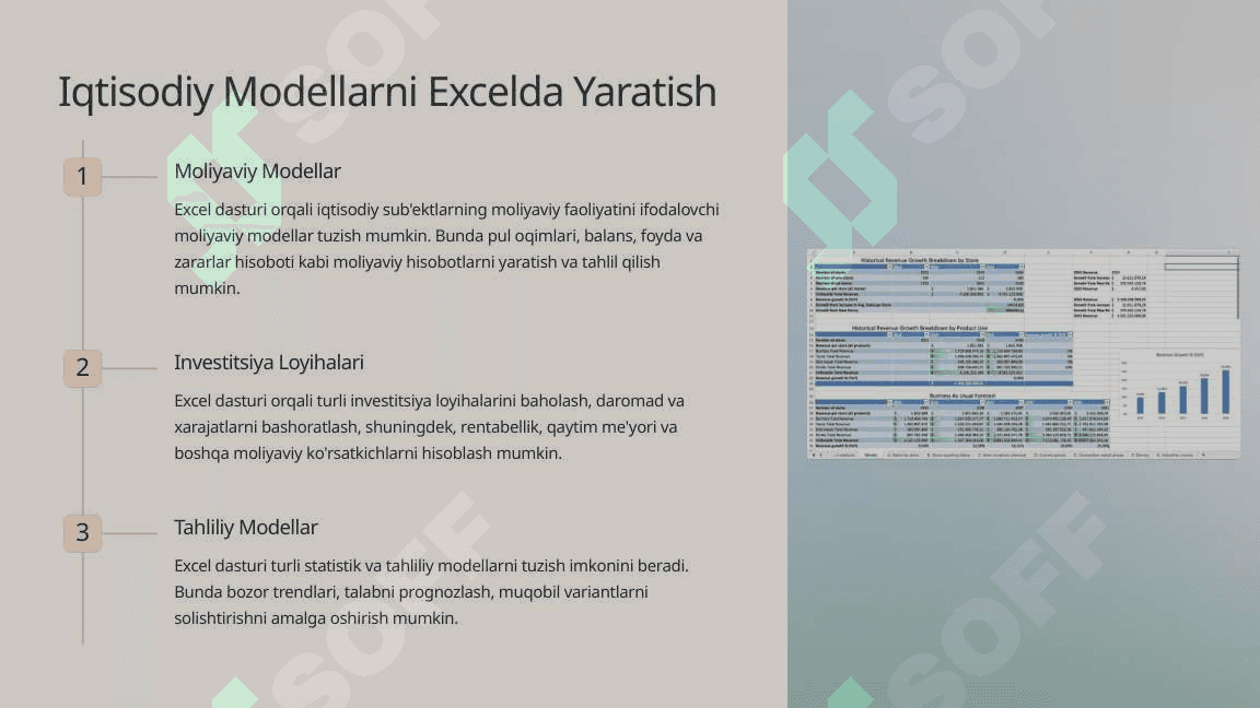 Excel dasturida iqtisodiy masalalarni yechish 3