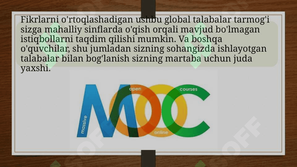 MOOC asosida masofaviy ta’lim olish 3