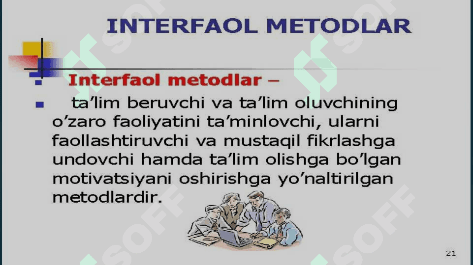 inerfaol ta`lim metodlari 2