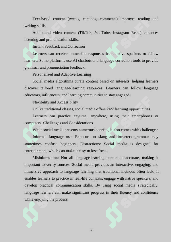 SOCIAL MEDIA AS A TOOL FOR LANGUAGE PRACTISE 6