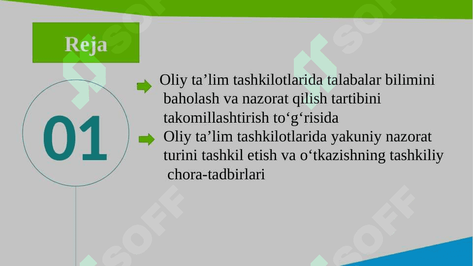 OLIY O‘QUV YURTLARIDA O‘QUV JARAYONINI  KREDIT-MODUL TIZIMDA  TASHKIL QILISH 2