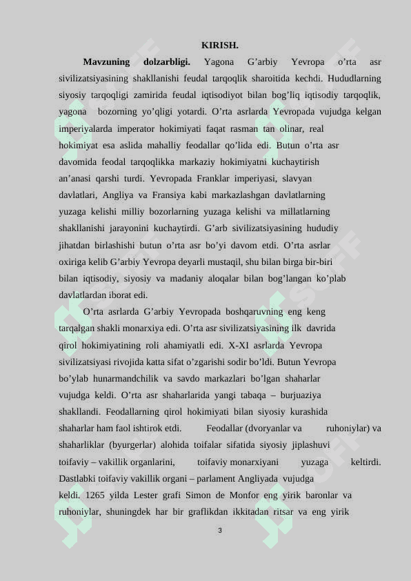 GARB SIVILIZATSIYASINING VUJUDGA KELISHI 3