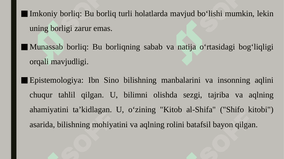 Abu Ali Ibn Sino falsafasi 7