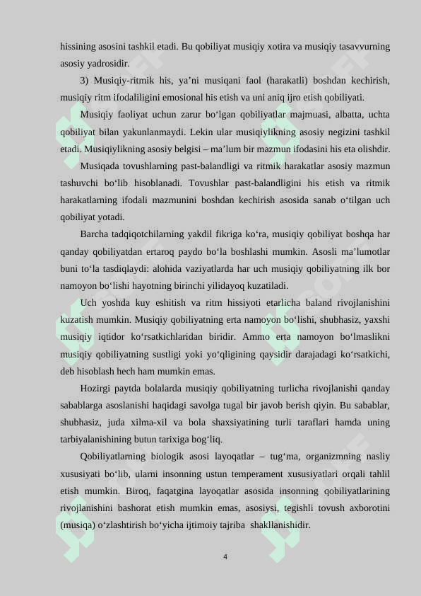 MUSIQA DARSLARIDA O'QUVCHILARNING IJODIY  FAOLIYATINI RIVOJLANTIRISH. 4