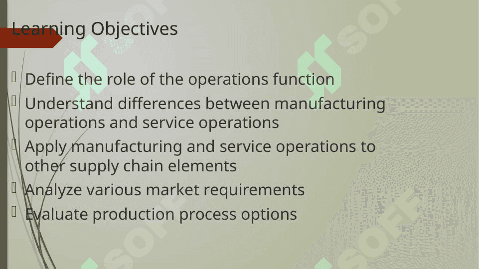 Manufacturing and Service 7