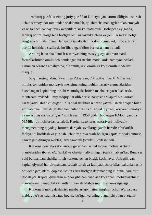 Moliyaviy tahlil metodi va usullari 5