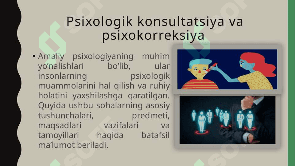 Psixologik konsultatsiya va psixokorreksiyaning asosiy tushunchalari va predmeti 4