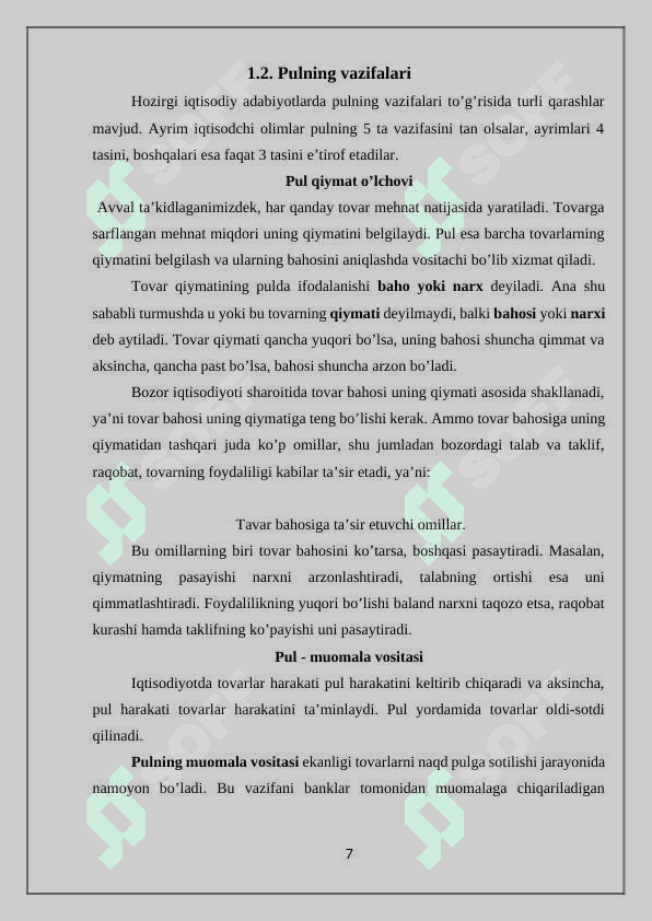 Pul tizimi evolyutsiyasi va uning turlari 7
