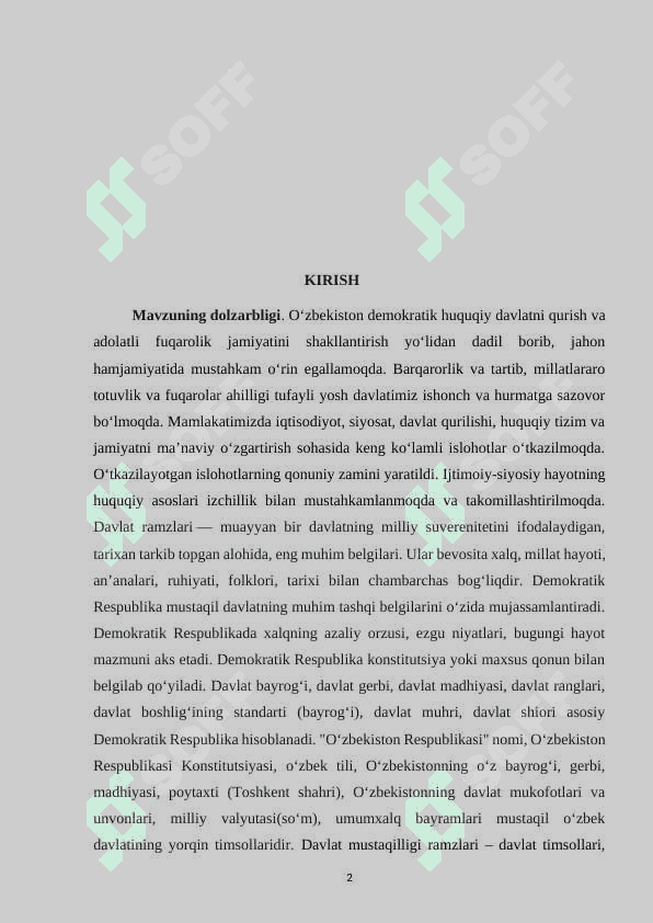 DAVLAT RAMZLAR- BOSHLANG`ICH SINF O`QUVCHILARIGA HUQUQIY TARBIYA BERISH VOSITASI SIFATIDA 2