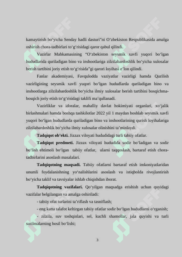 TABIIY OFATLAR VA ULARNI BARTARAF ETISH 3