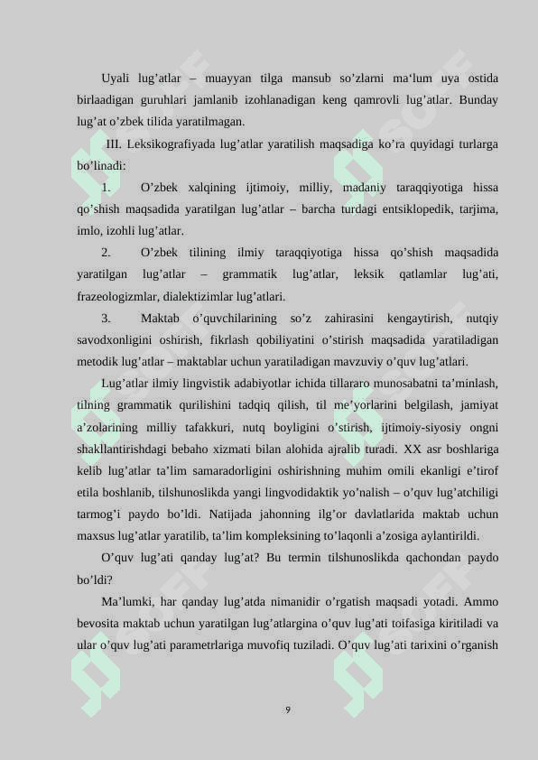 LUGʻAT BILAN ISHLASH TAMOYILLARI 8