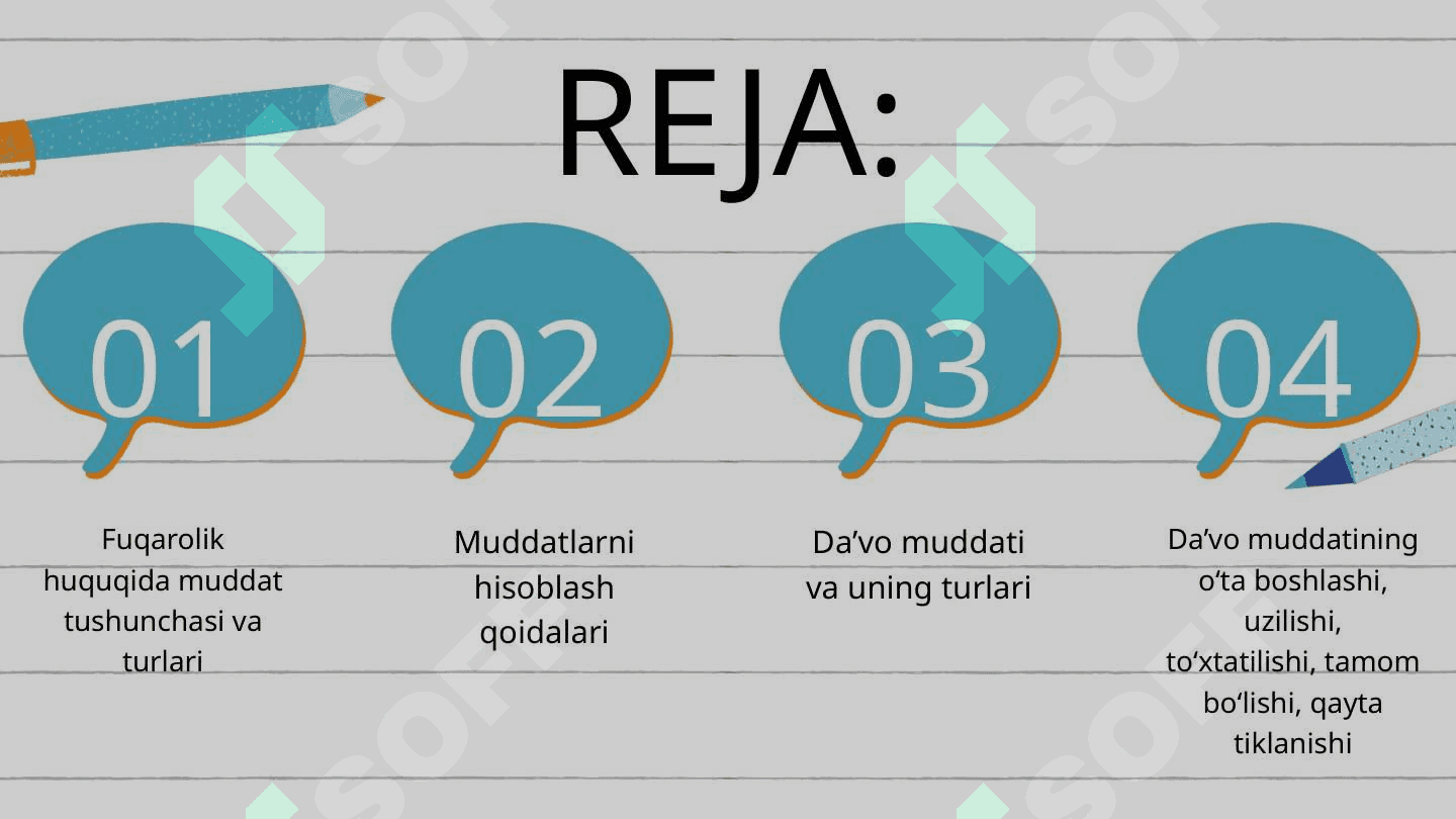 FUQAROLIK HUQUQIDA MUDDATLAR 2