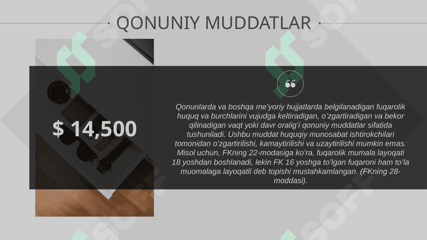 FUQAROLIK HUQUQIDA MUDDATLAR 6