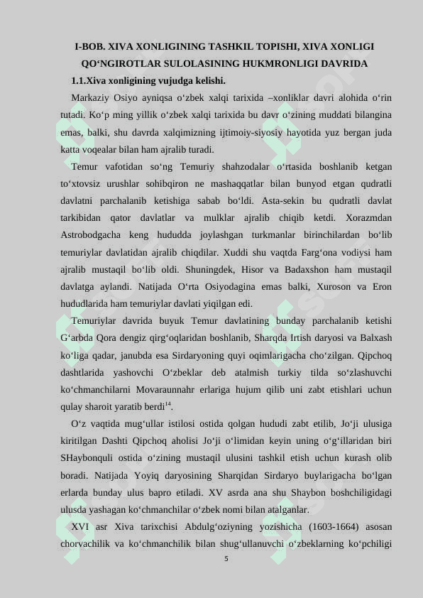 Xiva xonligining tashkil topishi va siyosiy tarixi KURS ISHI.docx 5