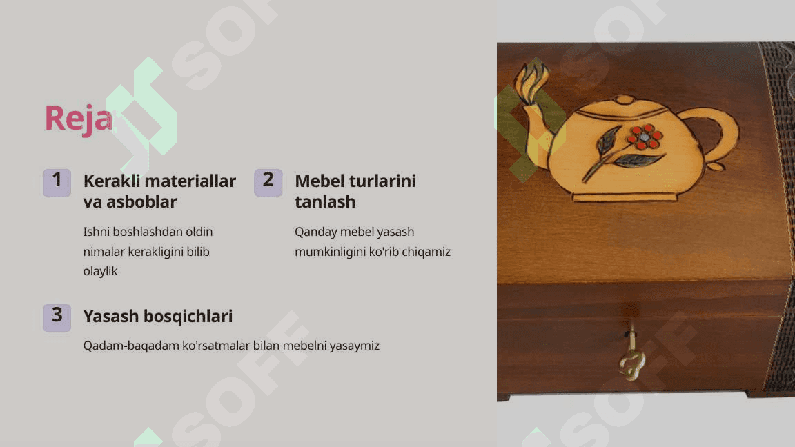 Choy qutilaridan kichik mebel yasash 2