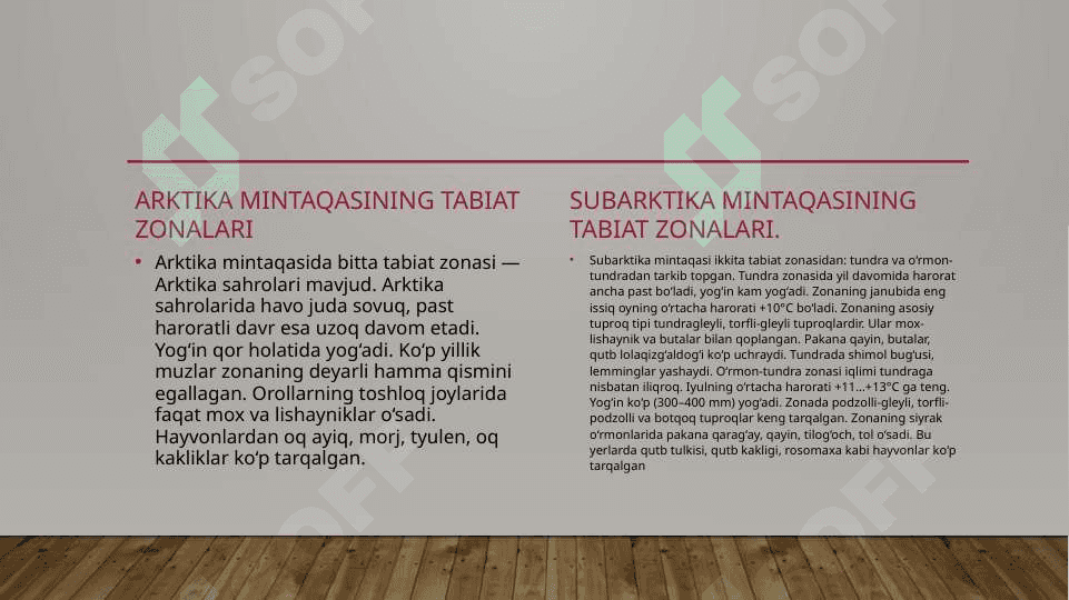 Yevrosiyoning tabiat zonalari 2