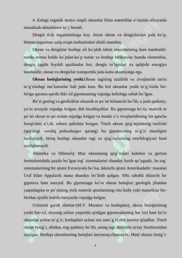 Dunyo okeani va uning qismlari 4