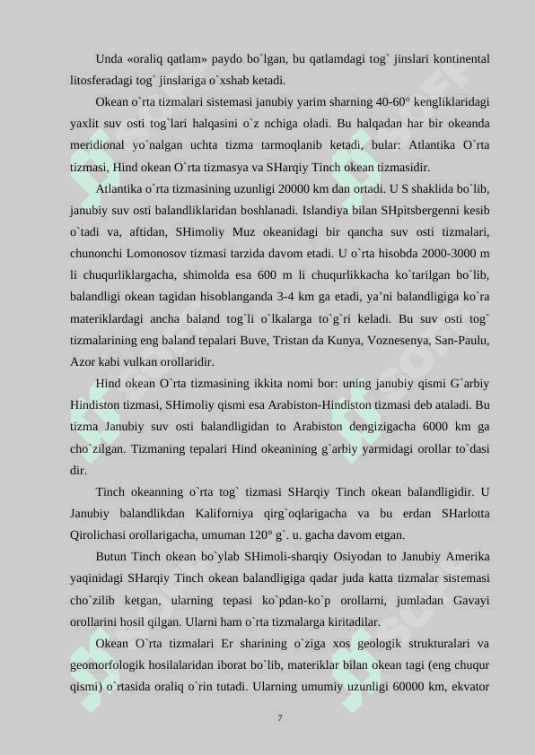 Dunyo okeani va uning qismlari 7