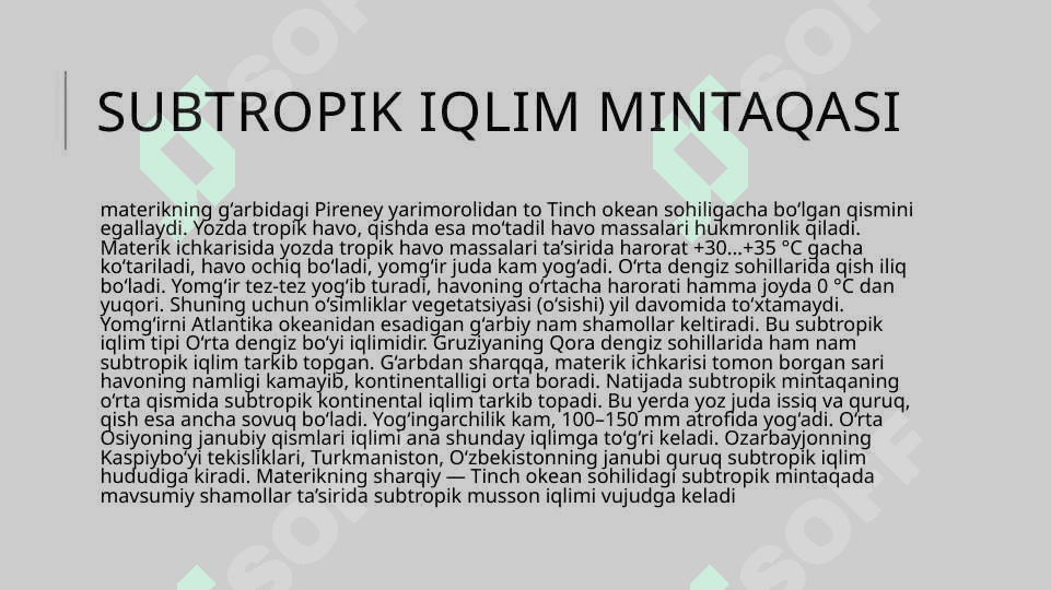 Yevrosiyoning iqlim mintaqalari 4