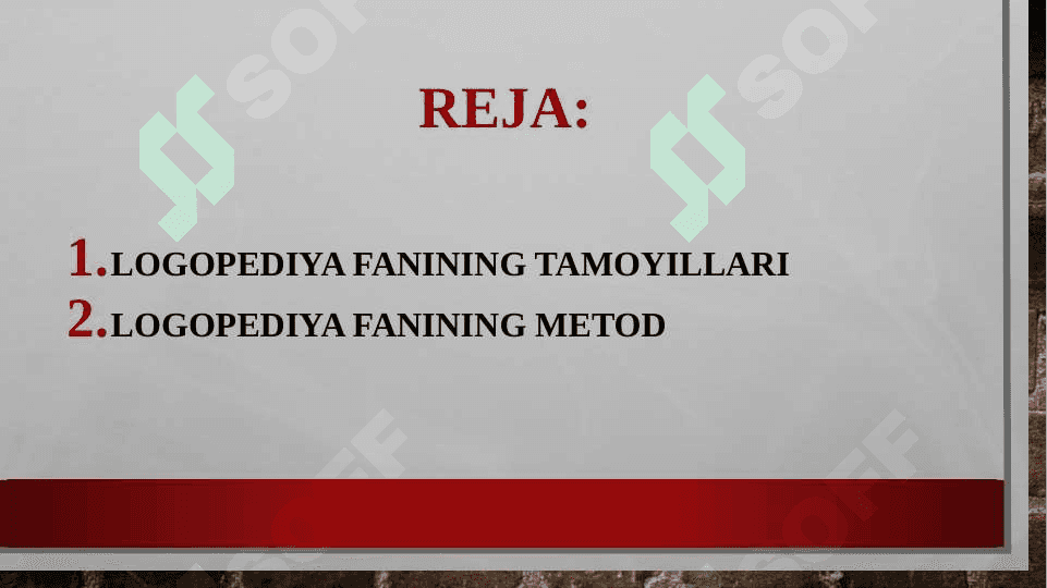 Logopediya fanining metod va tamoyillari 2