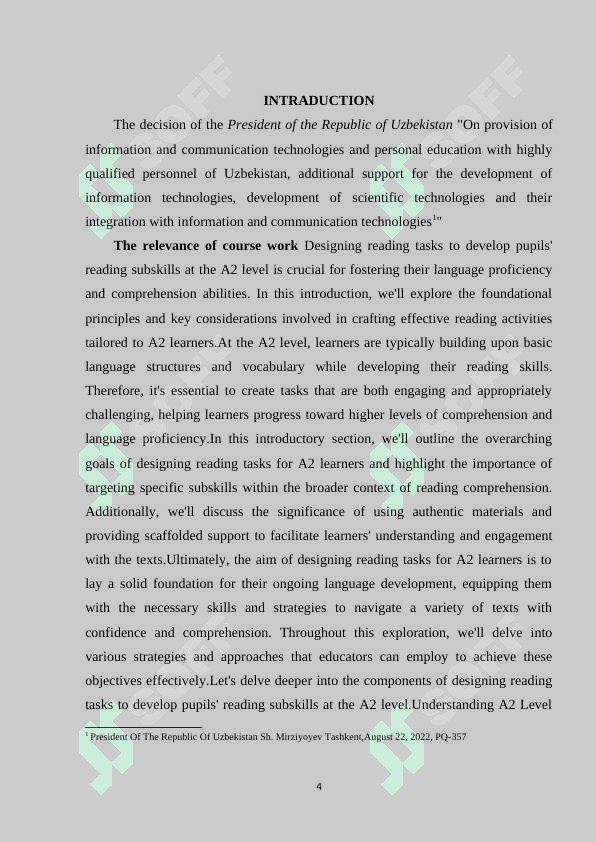 DESIGNING READING TASKS TO DEVELOP PUPIL’S READING SUBSKILLS FOR A2 3