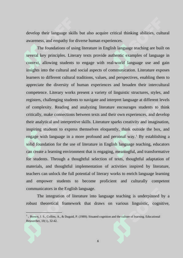 Using literature in English language teaching 6