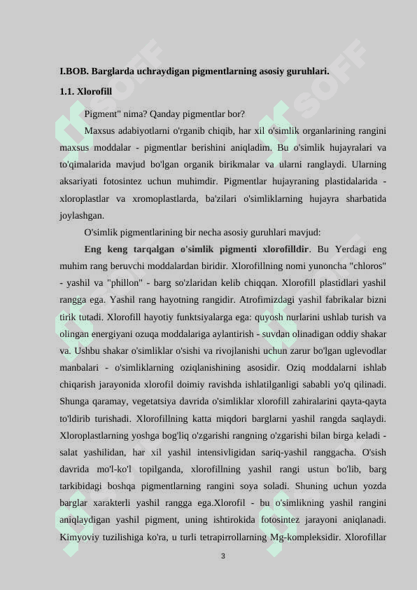“BARG PIGMENTLARI” 3