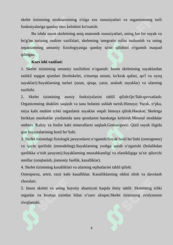 “Inson skelet tizimining batafsil funksiyalari” 3