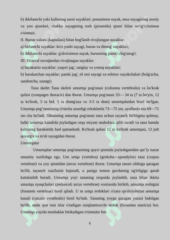 “Inson skelet tizimining batafsil funksiyalari” 5