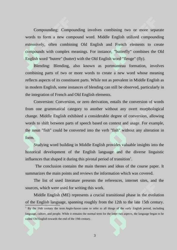 WORD BUILDING IN M.E 3