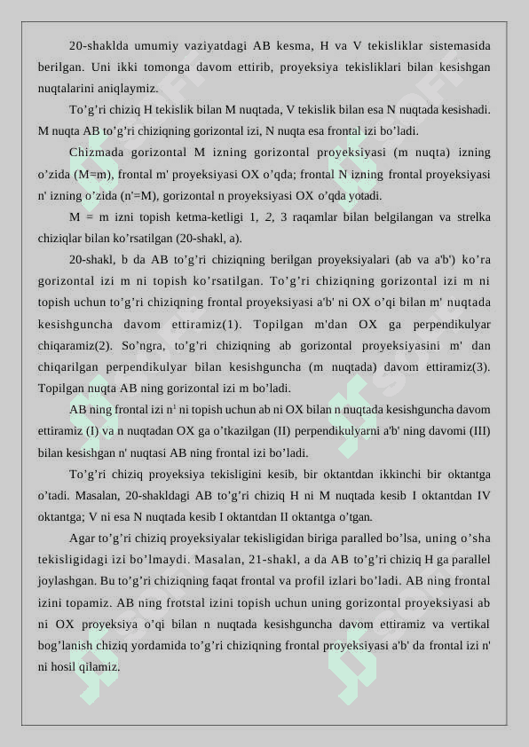 TEKISLIK VA TO’G’RI CHIZIQ 7