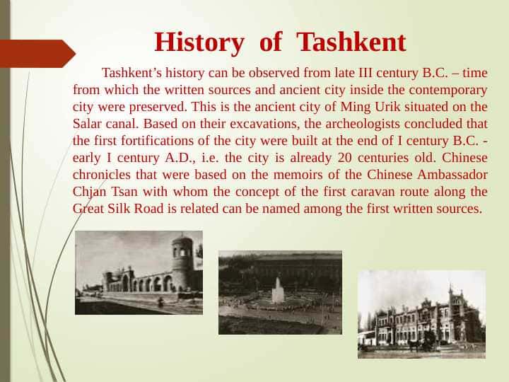 Нistory  of  Tashkent