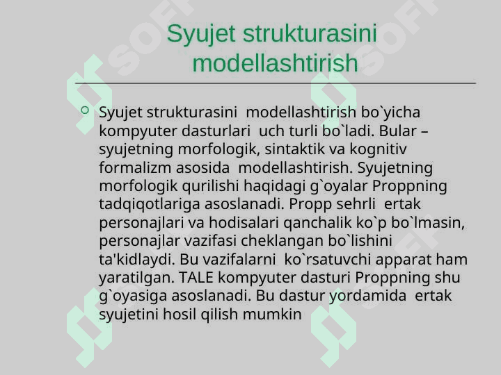 Kompyuter lingvistikasining asosiy yo‘nalishlari 7