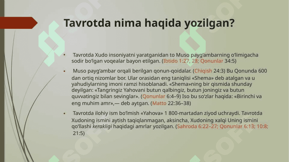 Tavrot kitobi 4