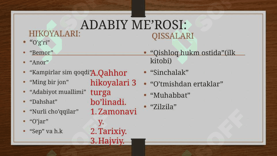 Abdulla Qahhor ijodi 4