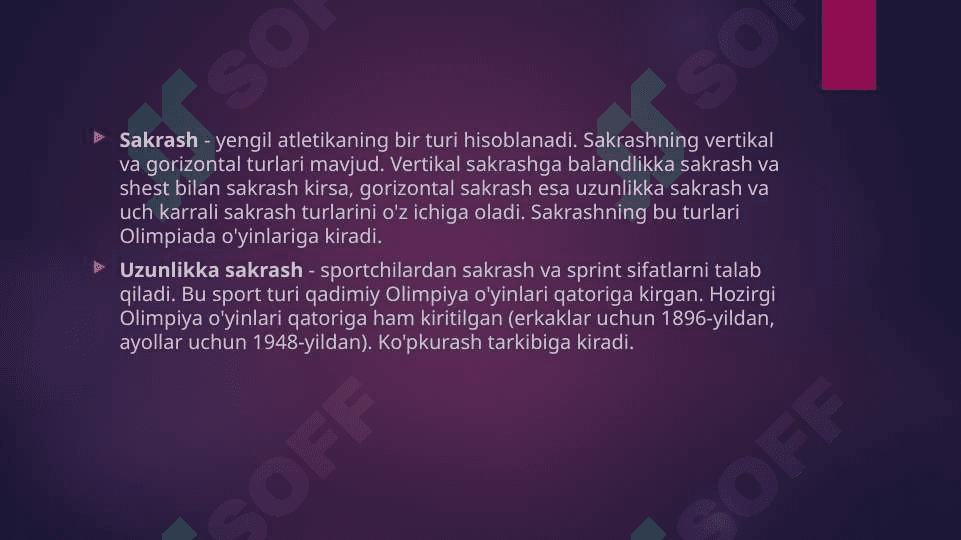 Uch hatlab sakrash texnikasi asoslari. 3