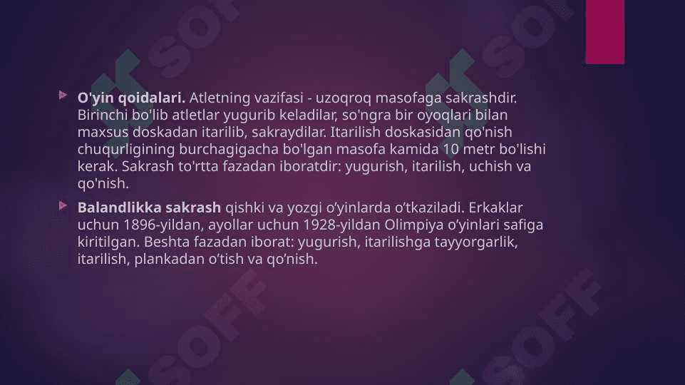 Uch hatlab sakrash texnikasi asoslari. 4
