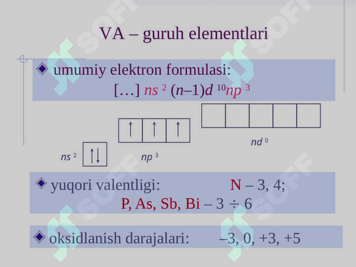 V guruhning p-elementlari 3