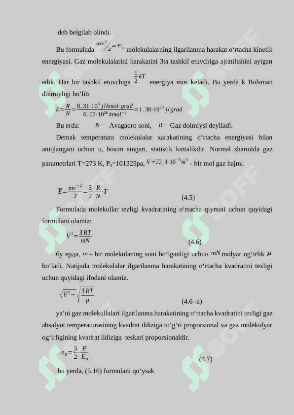 Ideal gazning holat tenglamasi. 4