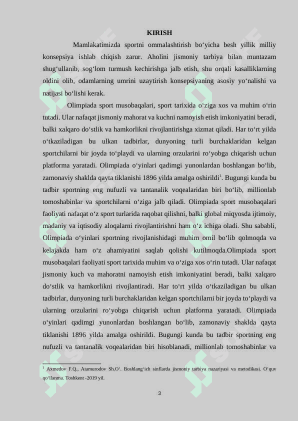 OLIMPIADA SPORT MUSOBAQALARI FAOLIYATI. 2
