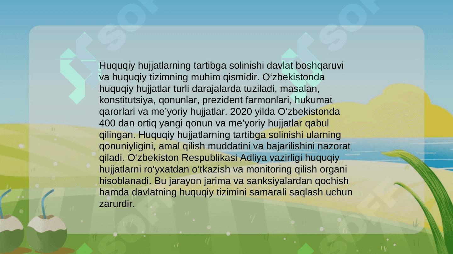 Muassasalarda ish yuritishni tashkil etish texnologiyalari 3
