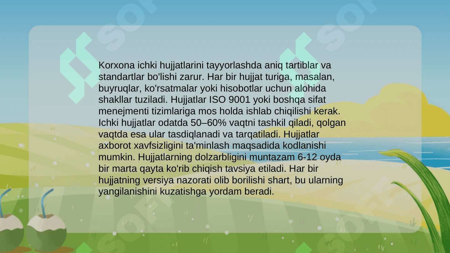 Muassasalarda ish yuritishni tashkil etish texnologiyalari 4
